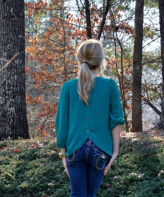Emerald Back Button Top