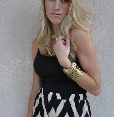 Black, White, and Chevron