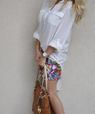 Tropical Floral Skirt