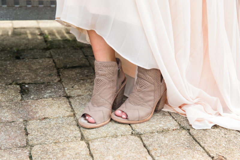 Blush Pleated Maxi Dress