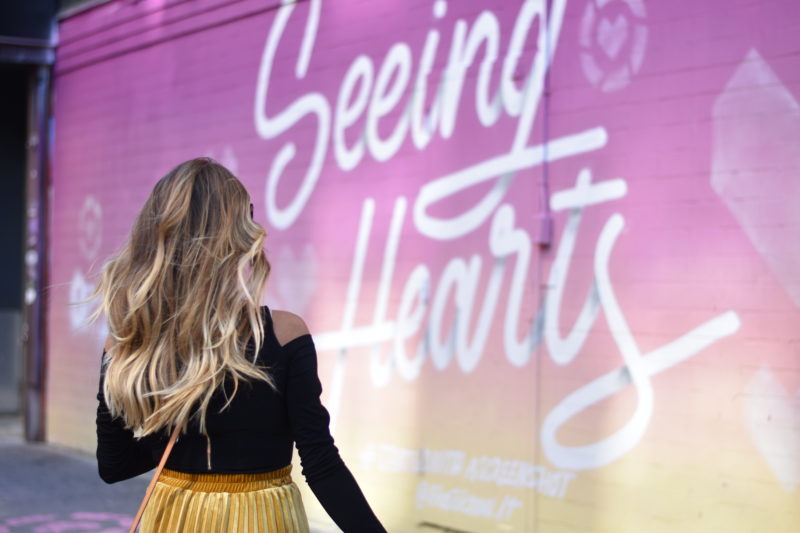 Mustard Velvet Pleated Skirt