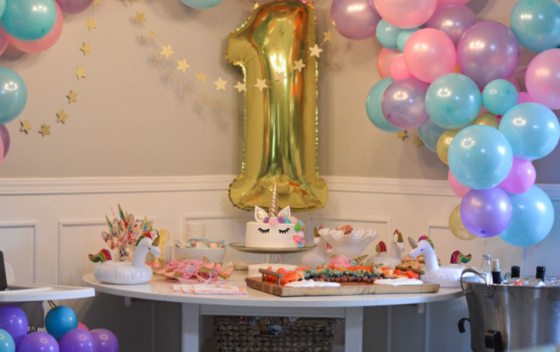 Unicorn theme birthday party