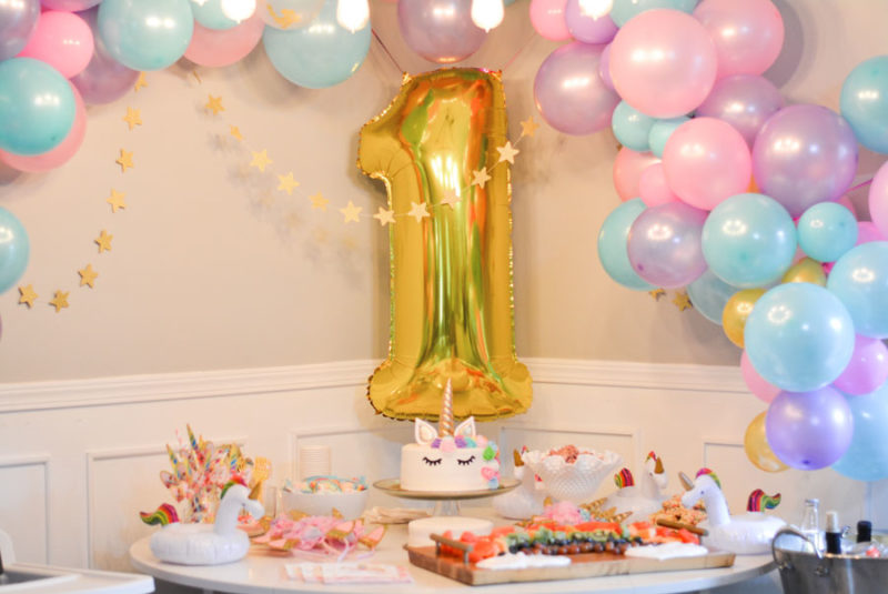 Unicorn theme birthday party