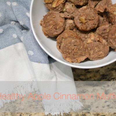 Healthy Apple Cinnamon Mini Muffins
