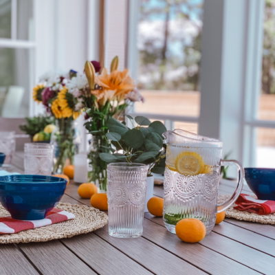 Affordable 5 Minute Summer Tablescape with Walmart
