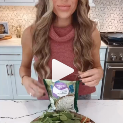 Spinach & Goat Cheese Cauliflower Rice