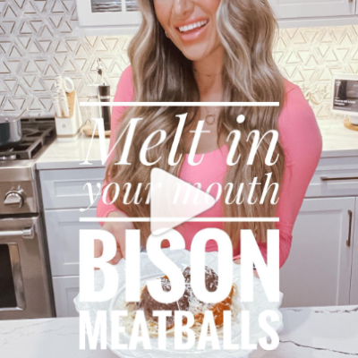 Melt in your mouth bison meatballs